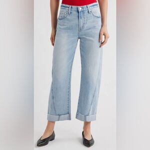 Pistola Jeans Kacey Cuffed High Waist Boyfriend Relaxed Jeans size 30